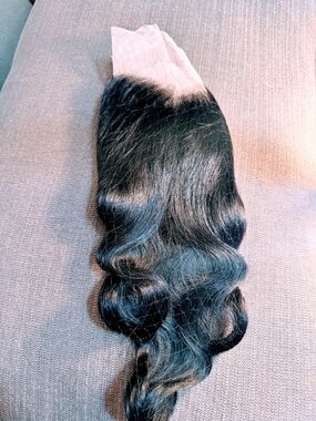 Luxury Body Wave Human Hair Lace Frontal Closure - Natural Black